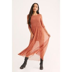 Free People Hello And Goodbye Midi Dress Floral